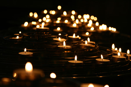 lighted tealight candles thumbnail