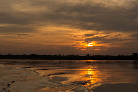calm body of water during golden hour thumbnail
