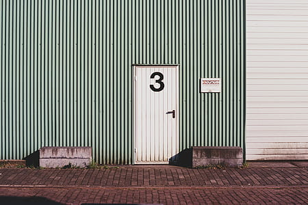 white wooden door closed thumbnail