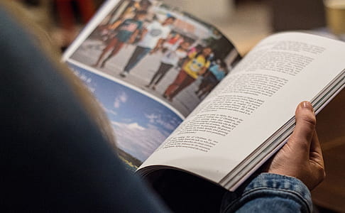 person reading book thumbnail