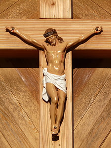 closeup photo of crucifix wall decor thumbnail