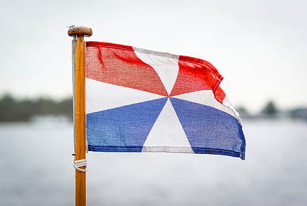 Blue, White, and Red Print Banner thumbnail