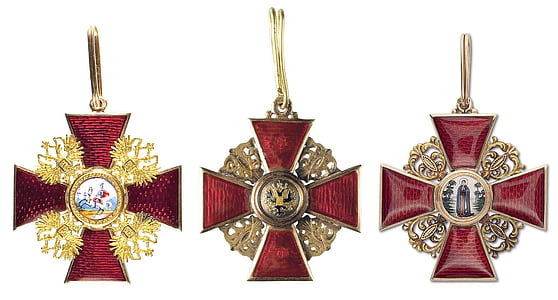 three red ankh cross pendants thumbnail