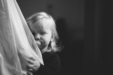 grayscale photo of girl thumbnail