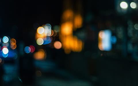 city, bokeh, light, orange thumbnail