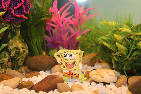 close-up photo of SpongeBob SquarePants aquarium decor thumbnail