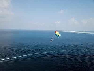 bird's-eye photography of paragliding thumbnail