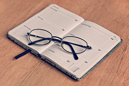 eyeglasses on white book thumbnail