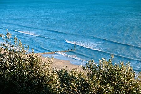 aerial photograph of beach thumbnail