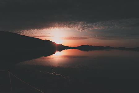 island during sunset thumbnail