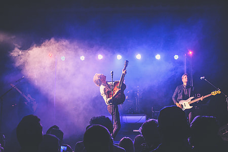 Band on stage at a music concert thumbnail