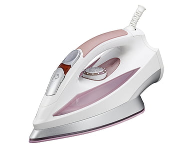 white and pink clothes iron thumbnail