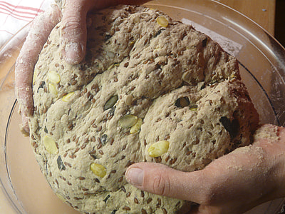 person mixing dough thumbnail
