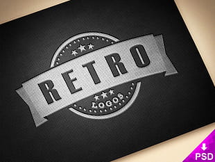 Leather Logo Text Effect psd file