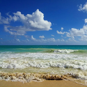 calm sea waves on seashore thumbnail