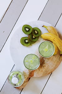 two banana fruits and kiwi fruits thumbnail
