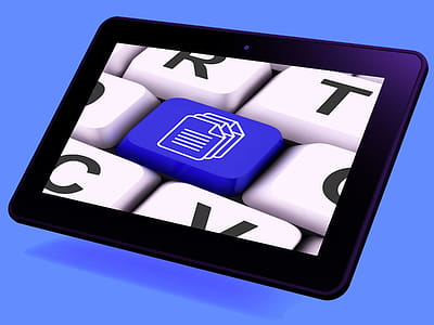Files Key Tablet Shows Download Or Upload File thumbnail