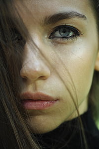 woman wearing black turtle-neck shirt thumbnail