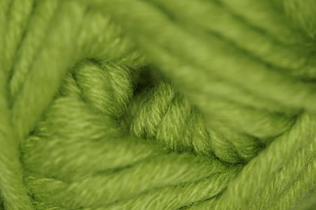 macro photo of green yarn thumbnail