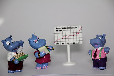 three hippopotamus figurines thumbnail