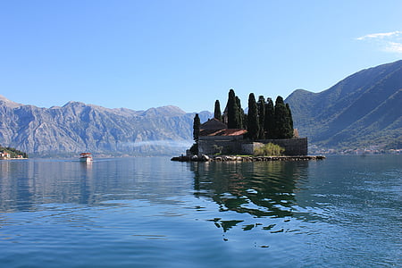 house in the middle of body of water thumbnail