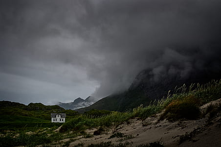 mountain covered by smoke thumbnail