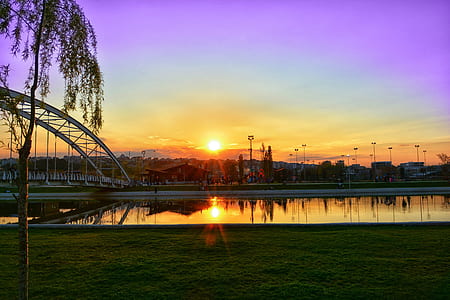 park during golden hour thumbnail