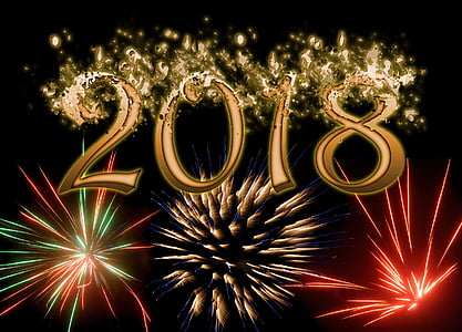 assorted-color fireworks with 2018 text overlay thumbnail