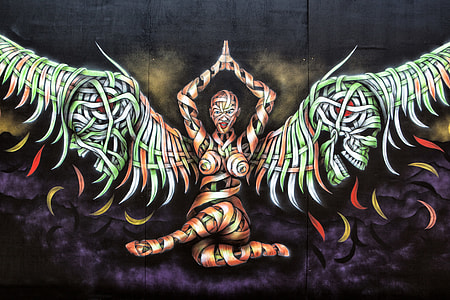 Wide angle shot of street art captured around Brick Lane thumbnail