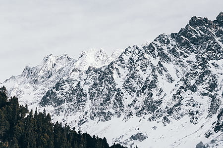 Mountain Cover by Snow at Daytime thumbnail