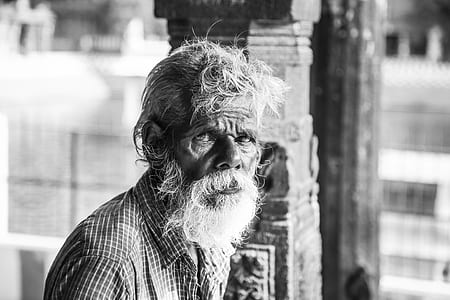 Grayscale Photo Man's Portrait thumbnail