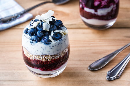 fruit shake with blueberries on top thumbnail