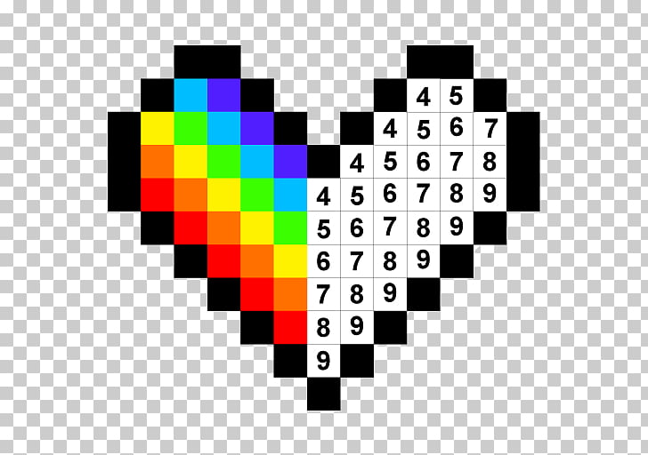 Unicorn Color By Number Draw Colors Pixel Art Color By Number