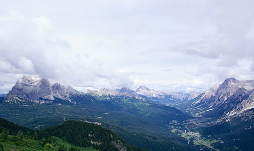 aerial view photography of mountains thumbnail