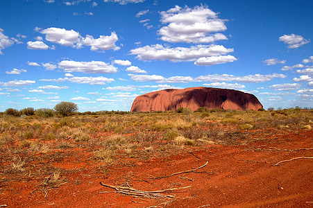 brown rock formation under white cloudy sky during daytime thumbnail