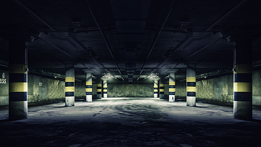 underground parking area of building thumbnail