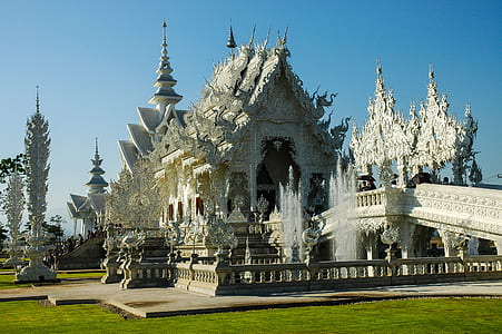 photo of white castle during daytime thumbnail