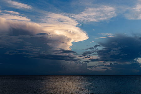 sea, dawn, nature, sky thumbnail