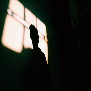 dark, room, people, silhouette, man, light thumbnail