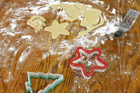 cookie cutters on brown wooden surface thumbnail