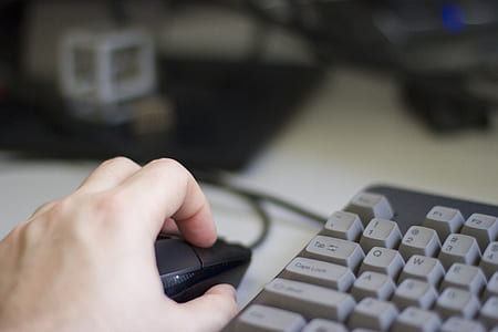 person using optical mouse thumbnail