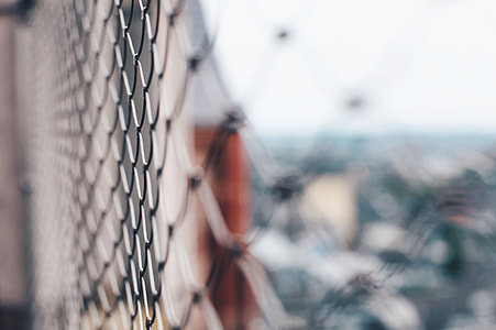 close shot of gray cyclone wire thumbnail