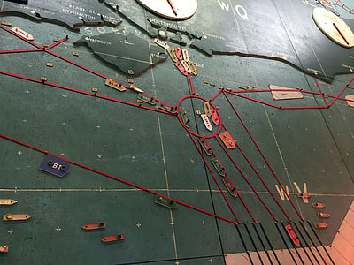 D-Day planning map, used at Southwick House in World War II thumbnail
