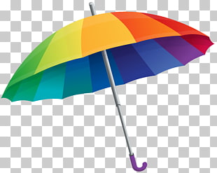 Umbrella , Rainbow Umbrella , opened multicolored umbrella PNG clipart