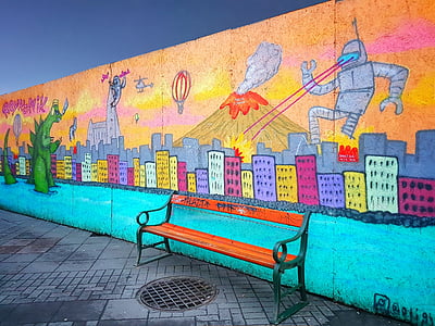 Futurama painted wall thumbnail