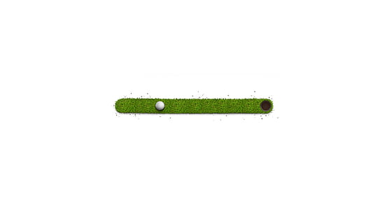 white golf ball on green grass thumbnail
