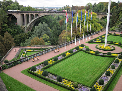 The gorges and Adolphe Bridge in Luxembourg thumbnail