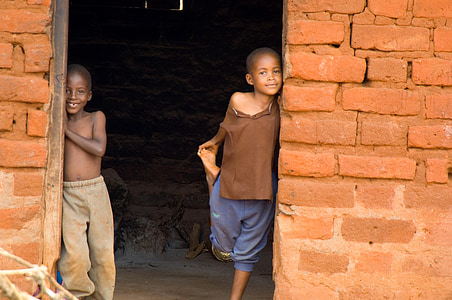 two boys on doorway thumbnail