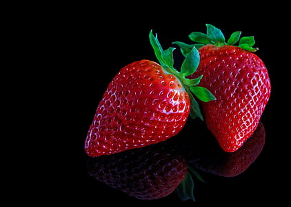 two red strawberries thumbnail