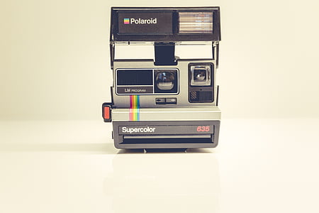 Polaroid camera with white background thumbnail
